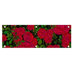 Seamless-pattern-with-colorful-bush-roses Banner And Sign 6  X 2 