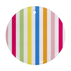 Stripes-g9dd87c8aa 1280 Round Ornament (Two Sides)