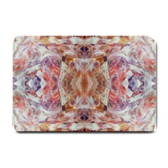 Pastels Kaleidoscope Small Doormat by kaleidomarblingart