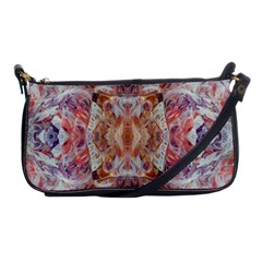 Pastels Kaleidoscope Shoulder Clutch Bag by kaleidomarblingart