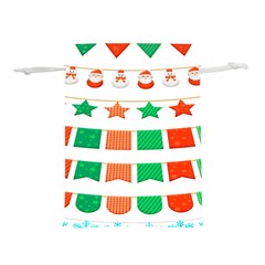 Christmas Bunting Banners Lightweight Drawstring Pouch (s) by artworkshop