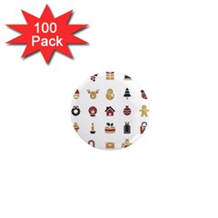 Christmas Symbols 1  Mini Magnets (100 Pack)  by artworkshop