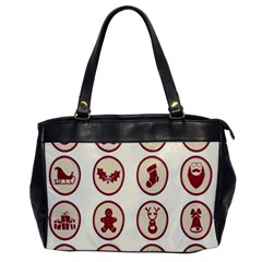 Christmas Winter Symbols Oversize Office Handbag by artworkshop