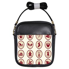 Christmas Winter Symbols Girls Sling Bag by artworkshop