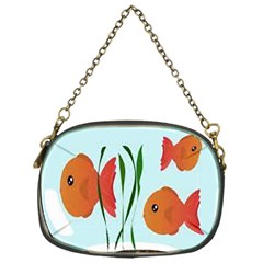 Fishbowl Fish Goldfish Water Chain Purse (one Side) by artworkshop