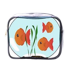 Fishbowl Fish Goldfish Water Mini Toiletries Bag (one Side) by artworkshop