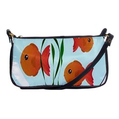 Fishbowl Fish Goldfish Water Shoulder Clutch Bag by artworkshop
