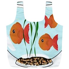 Fishbowl Fish Goldfish Water Full Print Recycle Bag (xxl) by artworkshop