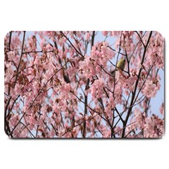 Japanese Sakura Background Large Doormat by artworkshop