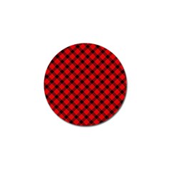 Lumberjack Plaid Golf Ball Marker