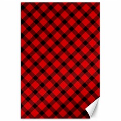 Lumberjack Plaid Canvas 20  X 30  by artworkshop