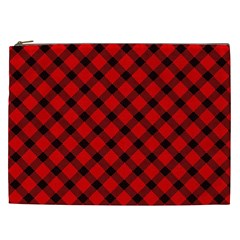 Lumberjack Plaid Cosmetic Bag (xxl) by artworkshop