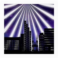 Superhero City Background Medium Glasses Cloth (2 Sides) by artworkshop