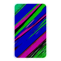 Diagonal Green Blue Purple And Black Abstract Art Memory Card Reader (rectangular) by KorokStudios