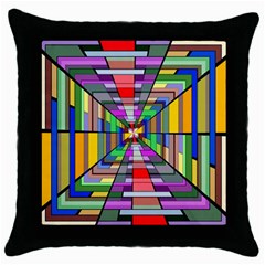 Art Background Abstract Throw Pillow Case (black)