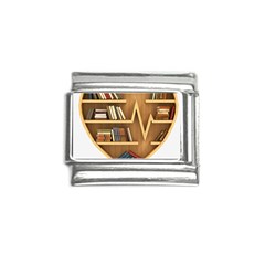 Bookshelf Heart Italian Charm (9mm) by artworkshop