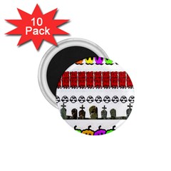 Halloween Borders Trick 1 75  Magnets (10 Pack)  by artworkshop