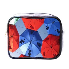 Letters Pattern Folding Umbrellas 2 Mini Toiletries Bag (one Side) by artworkshop