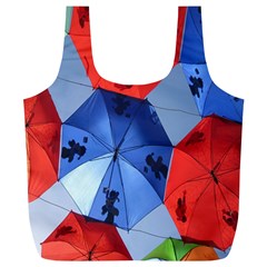 Letters Pattern Folding Umbrellas 2 Full Print Recycle Bag (xl) by artworkshop