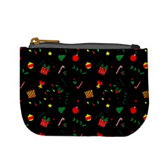 Christmas Pattern Texture Colorful Wallpaper Mini Coin Purse