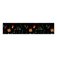 Christmas Pattern Texture Colorful Wallpaper Velvet Scrunchie