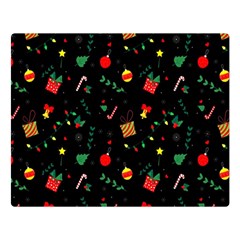 Christmas Pattern Texture Colorful Wallpaper Flano Blanket (large)