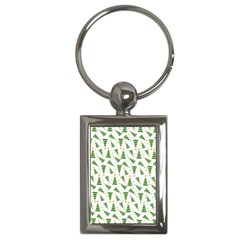 Christmas Tree Pattern Christmas Trees Key Chain (rectangle) by Ravend