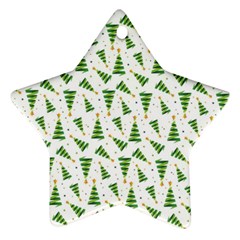 Christmas Tree Pattern Christmas Trees Star Ornament (two Sides)