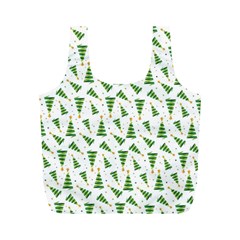 Christmas Tree Pattern Christmas Trees Full Print Recycle Bag (m)