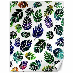 Leaves Watercolor Ornamental Decorative Design Canvas 36  X 48 