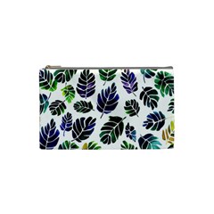 Leaves Watercolor Ornamental Decorative Design Cosmetic Bag (small)