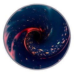 Fluid Swirl Spiral Twist Liquid Abstract Pattern Wireless Charger by Ravend