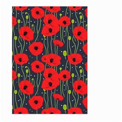 Background Poppies Flowers Seamless Ornamental Large Garden Flag (two Sides)