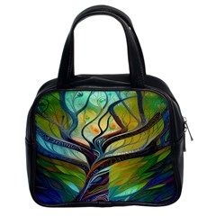 Tree Magical Colorful Abstract Metaphysical Classic Handbag (two Sides) by Ravend