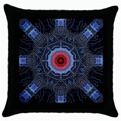 Art Robots Artificial Intelligence Technology Throw Pillow Case (black) by Ravend