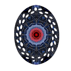 Art Robots Artificial Intelligence Technology Oval Filigree Ornament (two Sides)