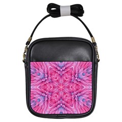 Art Rosette Pattern Background Floral Pattern Girls Sling Bag