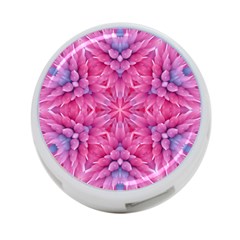 Art Rosette Pattern Background Floral Pattern 4-port Usb Hub (two Sides)