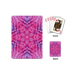 Art Rosette Pattern Background Floral Pattern Playing Cards Single Design (mini)