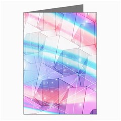 Polygons Bokeh Geometric Art Geometric Background Greeting Cards (pkg Of 8)