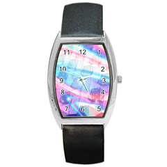 Polygons Bokeh Geometric Art Geometric Background Barrel Style Metal Watch