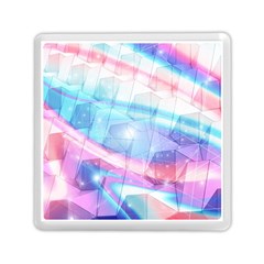 Polygons Bokeh Geometric Art Geometric Background Memory Card Reader (square) by Ravend