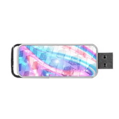 Polygons Bokeh Geometric Art Geometric Background Portable Usb Flash (one Side)