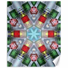 Geometric Symmetrical Symmetry Data Futuristic Canvas 16  X 20 