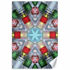 Geometric Symmetrical Symmetry Data Futuristic Canvas 20  X 30 