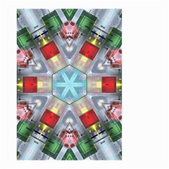 Geometric Symmetrical Symmetry Data Futuristic Small Garden Flag (two Sides) by Ravend