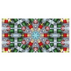 Geometric Symmetrical Symmetry Data Futuristic Banner And Sign 4  X 2  by Ravend