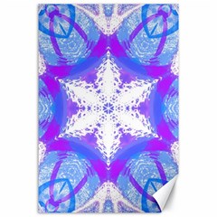 Snowflake Kaleidoscope Template Background Canvas 24  X 36 