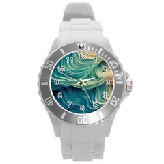 Art Pattern Artis Hands Illustration Round Plastic Sport Watch (l)