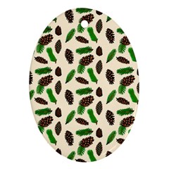 Background Ornamental Spruce Sample Ornament (oval)